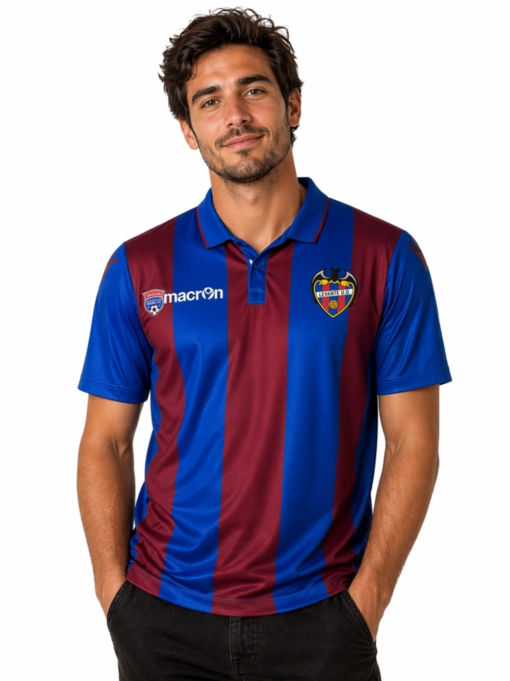 LEVANTE JERSEY HOME FOOTBALL SOCCER SHIRT 2021 - 2022 MACRON CAMISETA MENS sz M